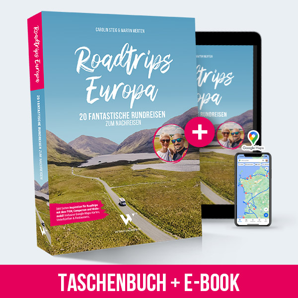 Roadtrips Europa Taschenbuch + E-Book wetraveltheworld
